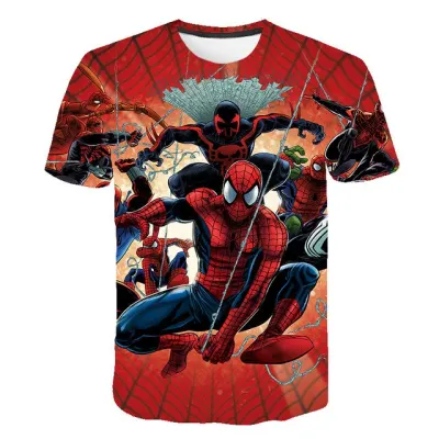 Spiderman Boys T Shirt Kids Tshirt Super Hero T-Shirts for Girls Child T-Shirt Children Clothing Tee Shirt camiseta boys clothes