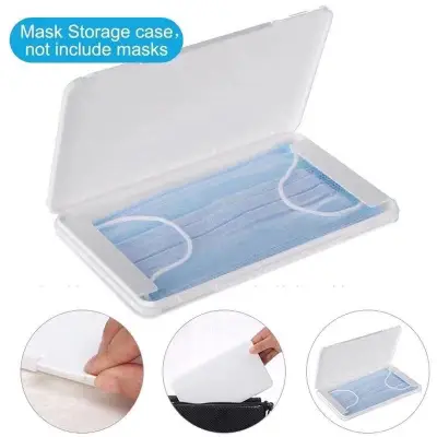 (TLS)Portable Face Mask Storage Case Dust proof Carry Box Masks Container .