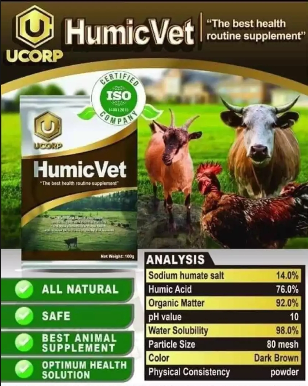 HumicVet - Organic Supplements for Animals (100 Grams) Humic Vet 100%  Original and Authentic from UCorp | Lazada PH