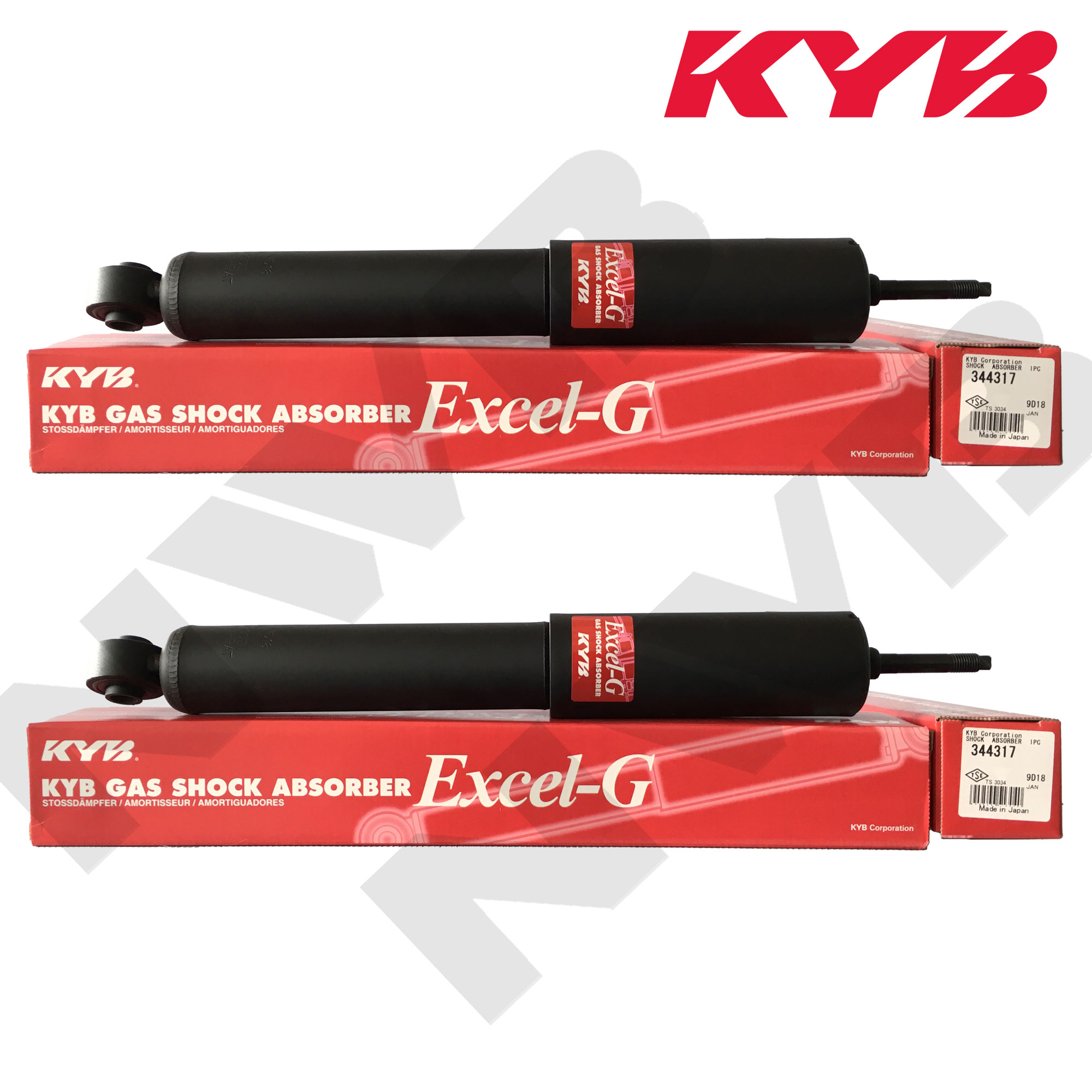 KYB 344317 for Nissan Urvan Shuttle, Escapade DSL 19902015 Set of 2