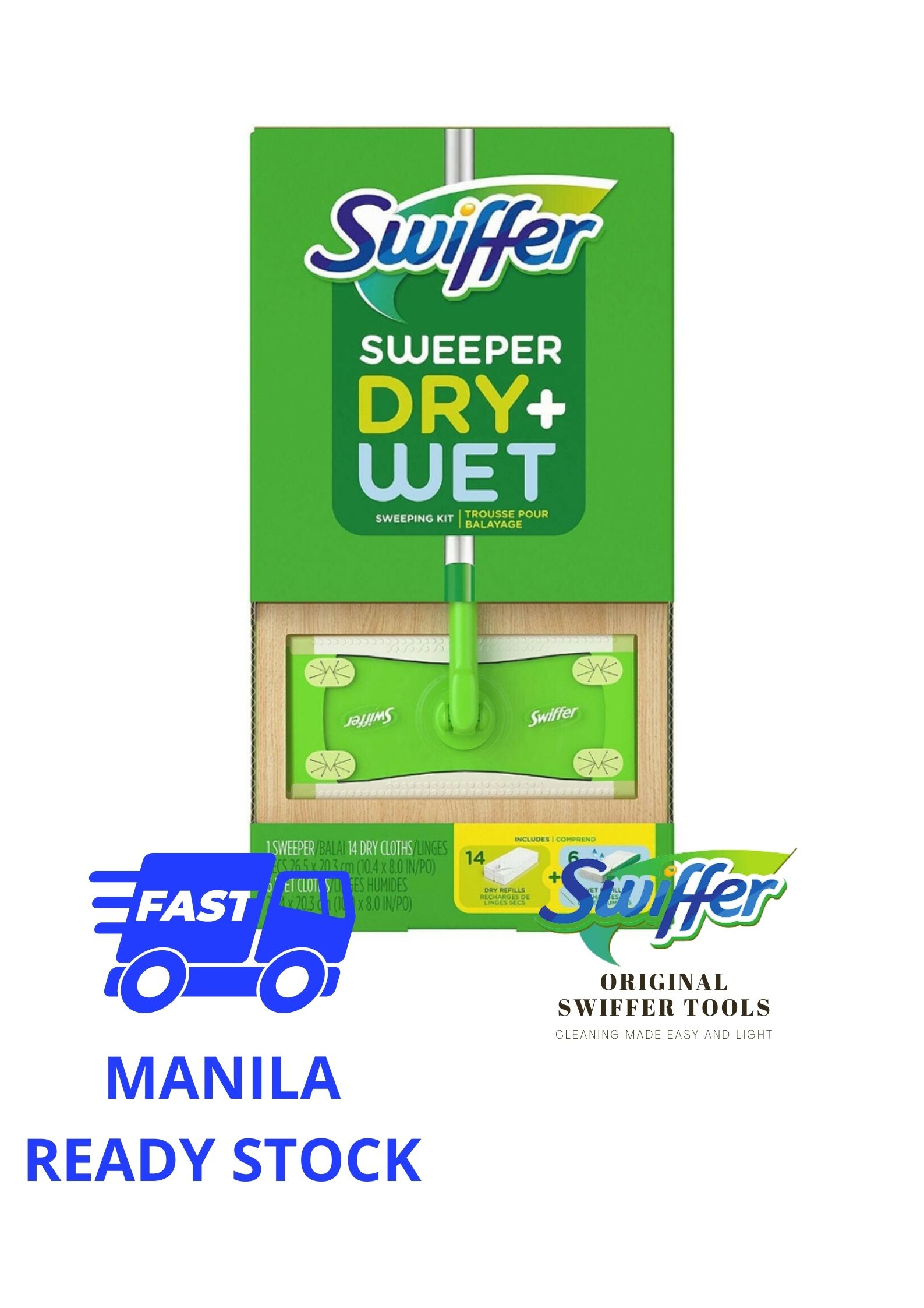 Swiffer Sweeper Dry & Wet Kit with More Refills