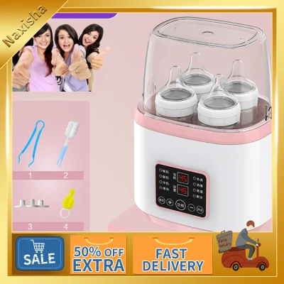 【Time-limited Promotion+Free Shipping】 Milk Warmer Milk Heater Infant Intelligent Insulated Automatic Feeding Bottle Heating Thermostat Portable Lightweight Multifunctional Baby Bottle Milk Warmer Sterilizer Timing Fast & Handy Bottle Steam Touch Screen