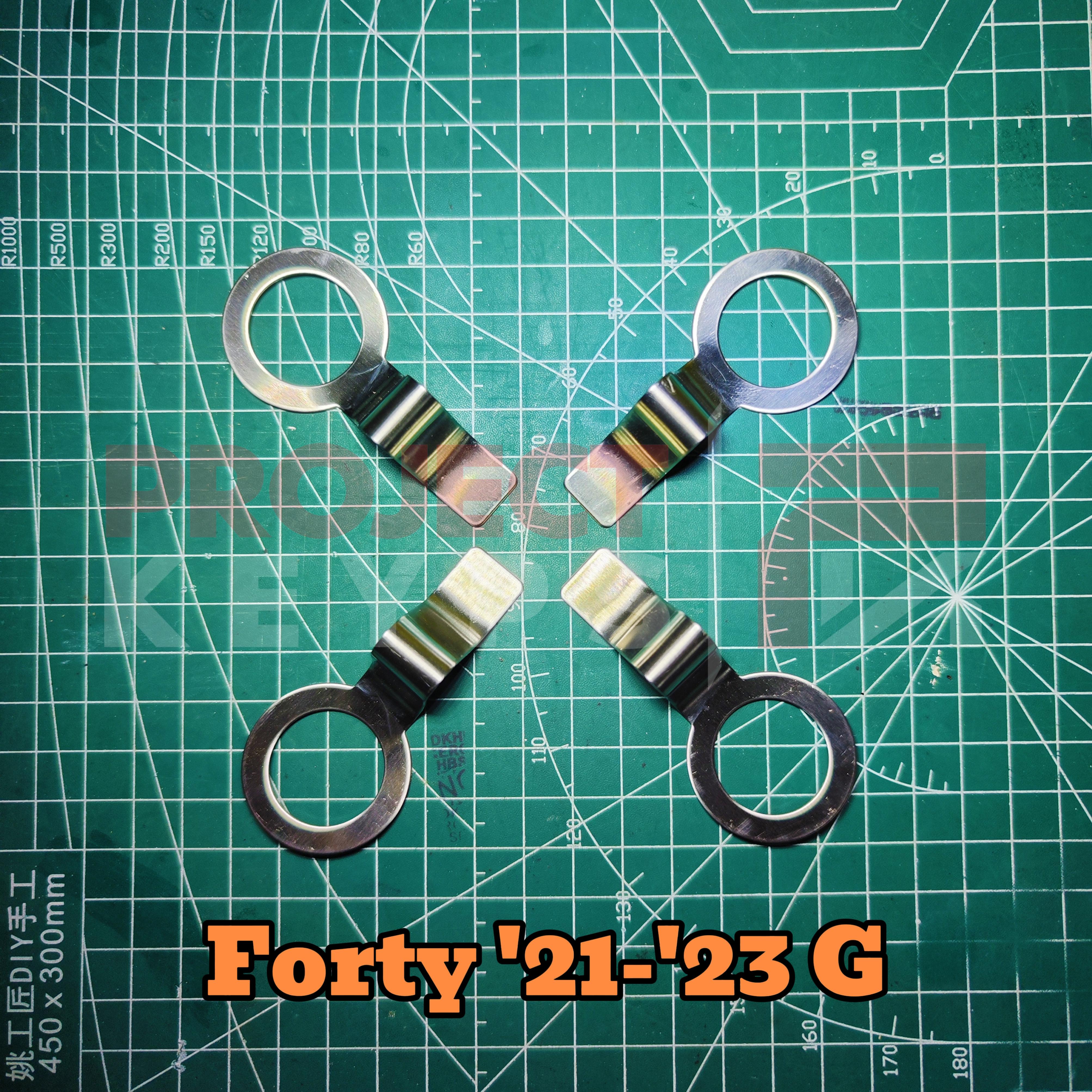 Center Cap Locks for Toyota Fortuner, Hilux, Prado (Stainless) Car