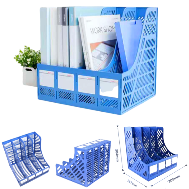 Multifunction Plastic Book Holder Storage Organizer Divider File Paper