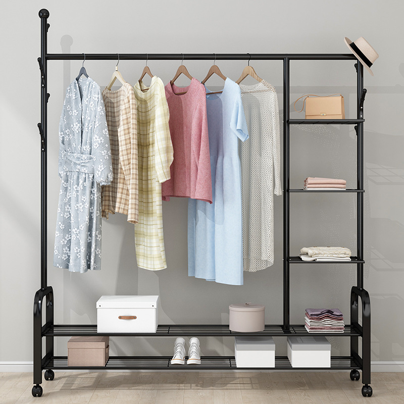 STOBAZA Heavy Duty Closet Rod End Supports Flange Adjustable Closet Rod Bracket For Clothes Hanging Easy Installation Wardrobe Hardware For Clothing Storage