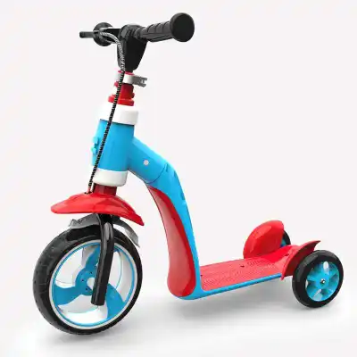 Children's scooter tricycle 2-in-1 is suitable for children 3-5 years old