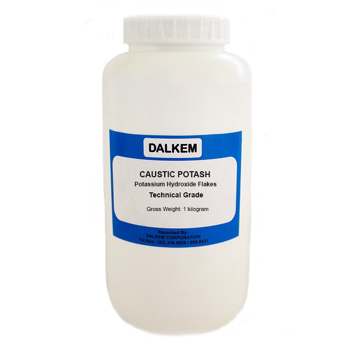 Dalkem Caustic Potash or Potassium Hydroxide Flakes 1 kilogram Lazada PH