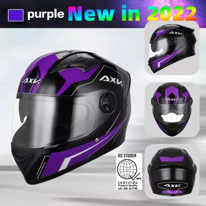 🆒Safety Certification🆒 Axk Helmet Motorcycle Full Face Dual Visor For