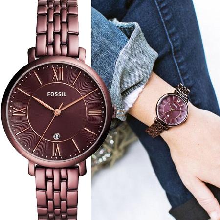 FOSSIL STAINLESS STEEL PURPLE VIOLET 