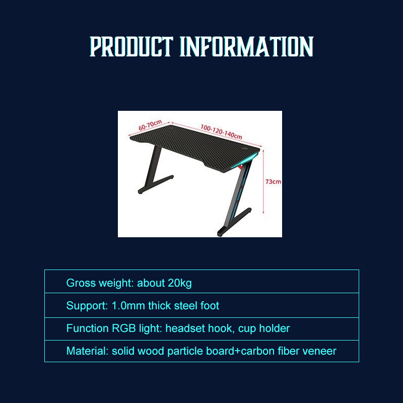 INPLAY Computer Desk T2 Gaming Table Pc Gaming Workstation Home Office