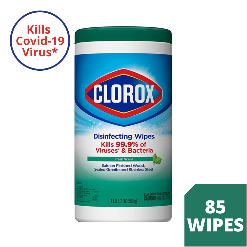 Clorox Disinfecting Wipes Fresh Scent, 85 Wipes, Canister Lazada PH