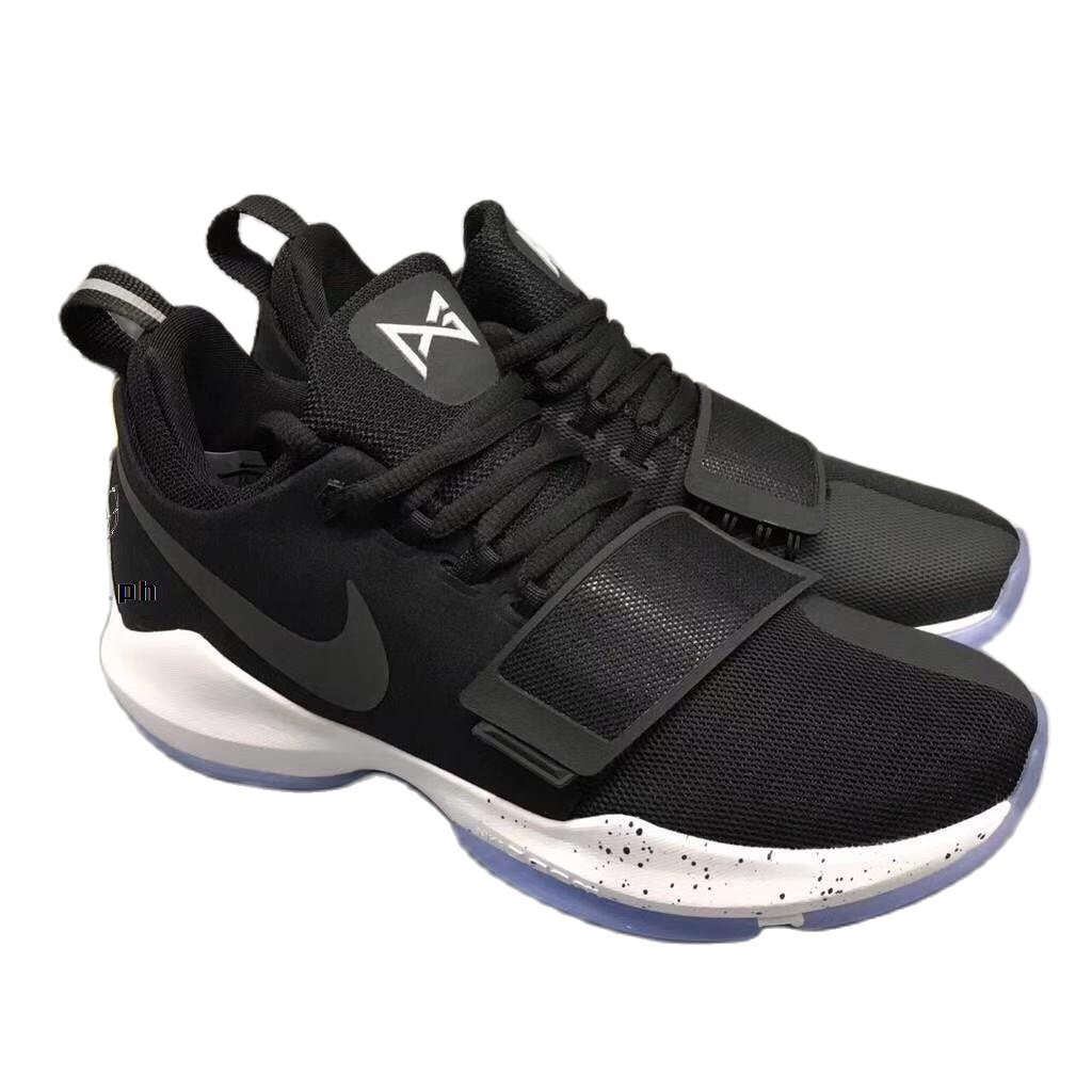 paul george all black shoes