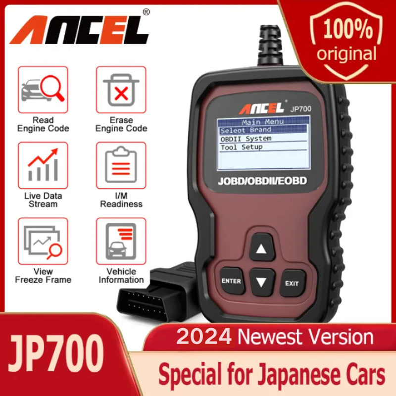 ANCEL JP700 OBD2 JOBD Scanner for Honda Toyota Mazda