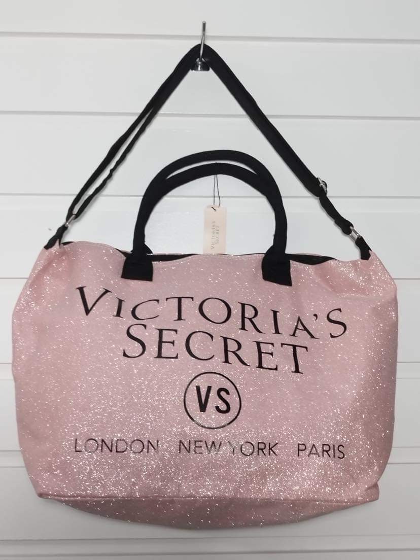 Victoria secret discount silver glitter bag