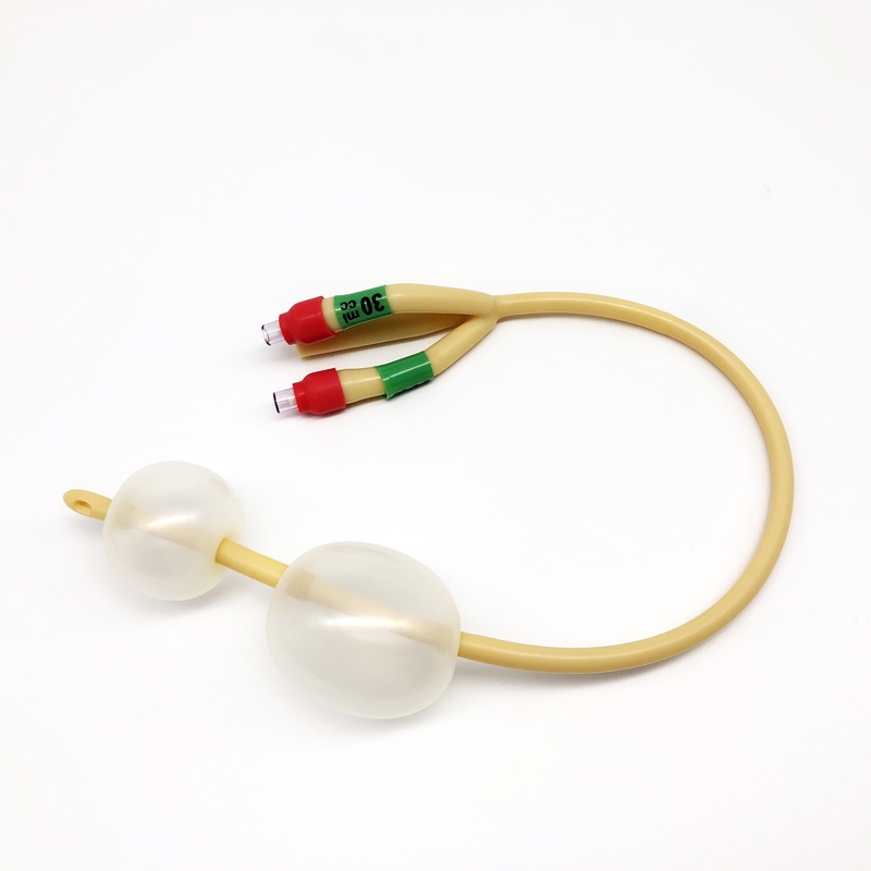 Latex foley catheter 3 way double balloon silicone coating 1pcs urinal for men urinal female