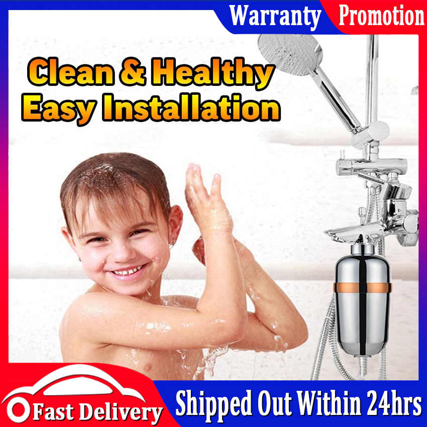 Inline Bathroom Shower Filter Bathing Filtering Water Purifier Water