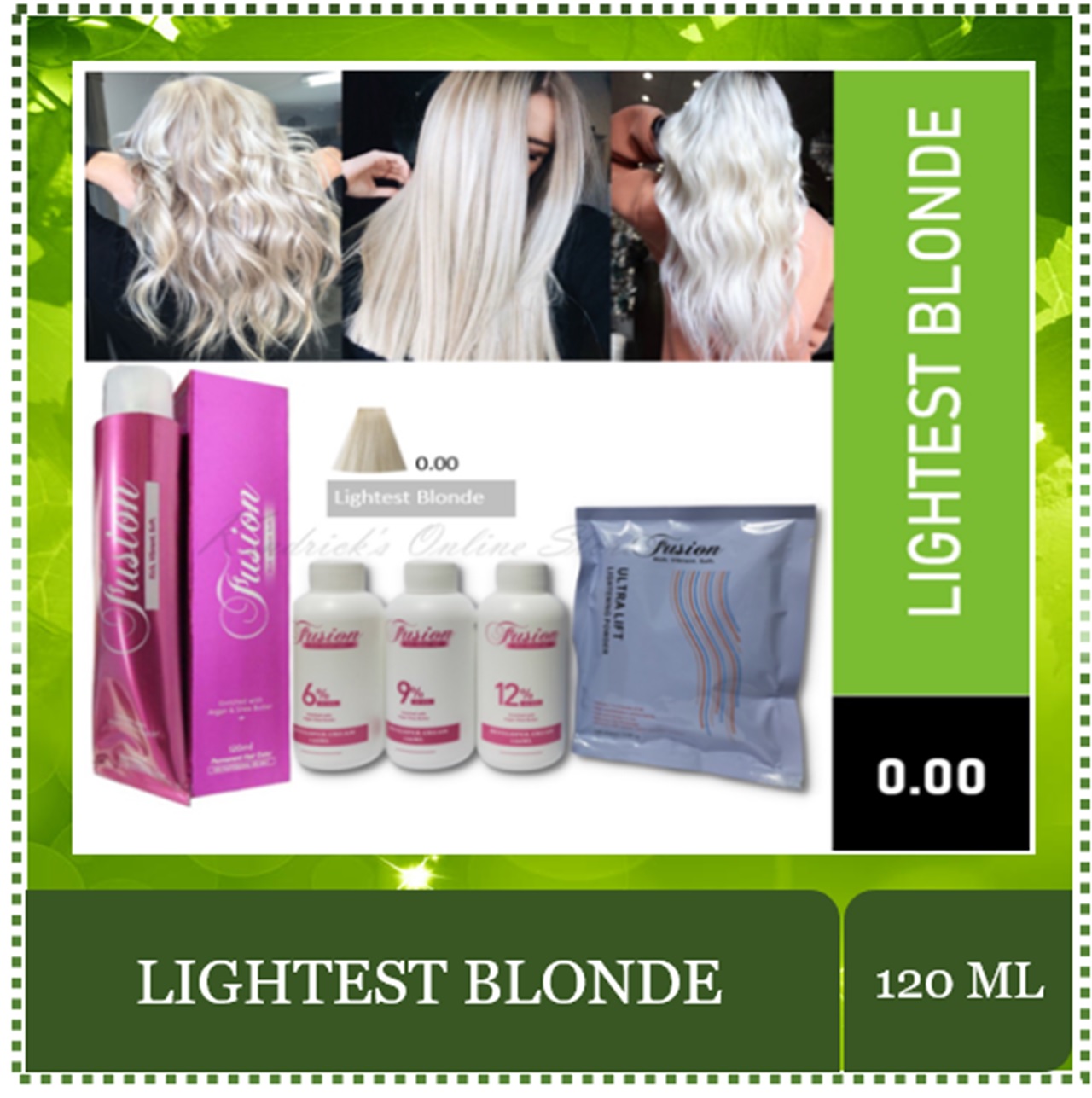 Fusion Permanent Hair Color Package  (Lightest Blonde, Dust) Lightest  Blonde Beauty Hair Care | Lazada PH