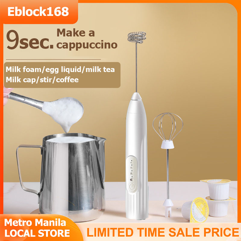 Bean Envy Milk Frother Handheld - Perfect For The Best Latte - Whip Foamer  - Includes Stainless Steel Stand - Black, TV & Home Appliances, Kitchen  Appliances, Other Kitchen Appliances on Carousell