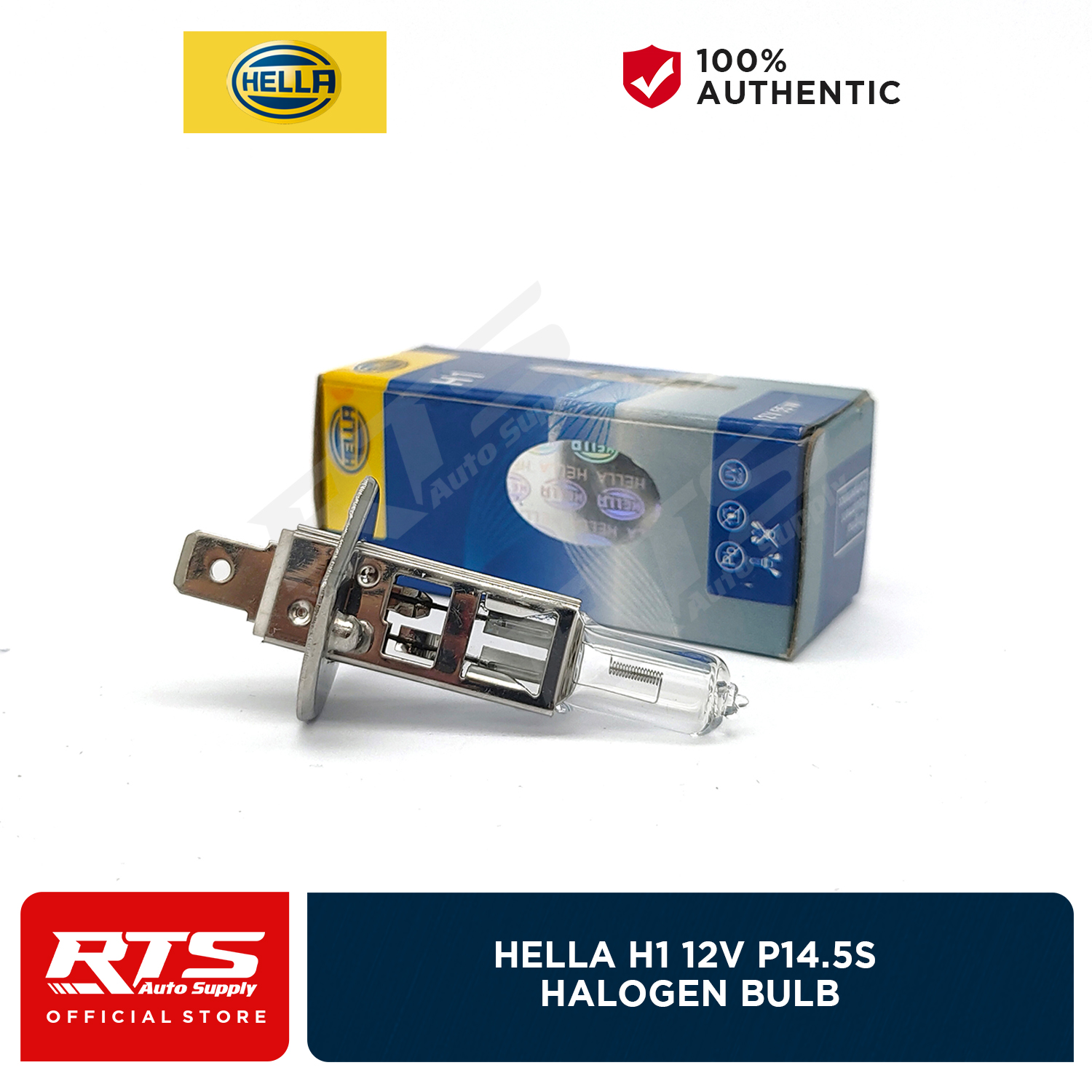 Hella Standard H1 12v 55w P14.5s Halogen Headlight / Foglight Bulb