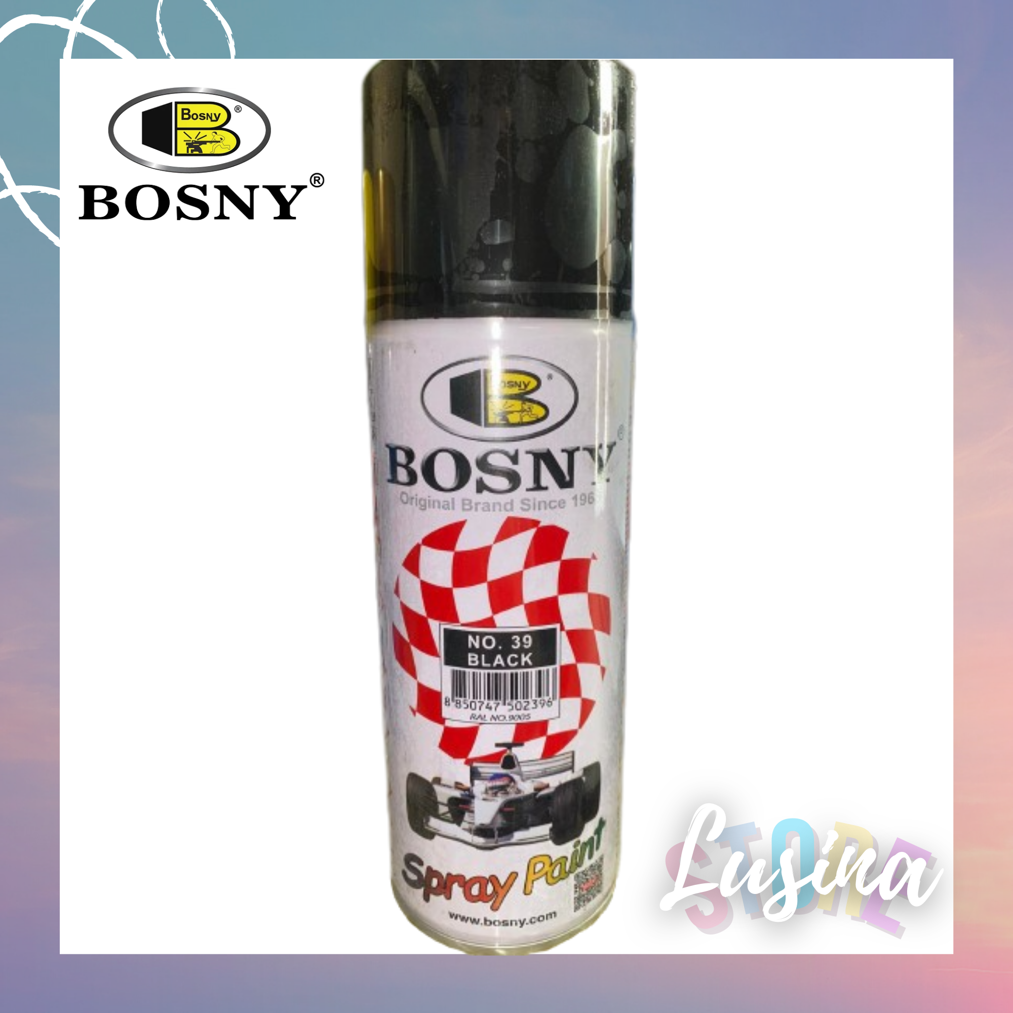 Bosny Acrylic Spray Paint No.39 Black | Lazada PH