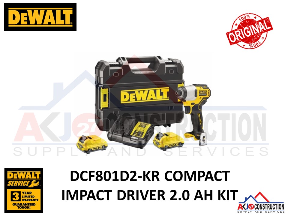 DEWALT DCF801D2 12v IMPACT DRIVER 2.0AH KIT Lazada PH