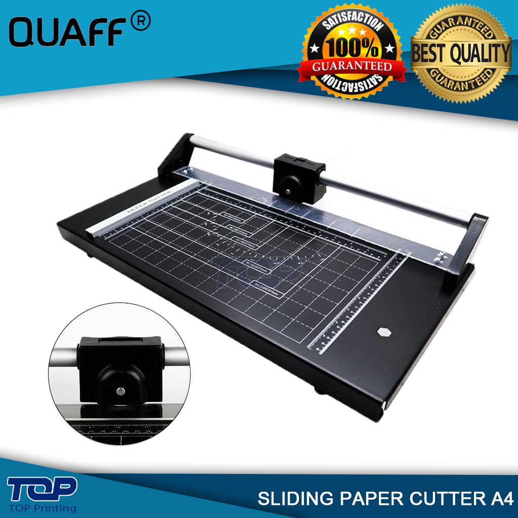 QUAFF Sliding Paper Cutter Heavy Duty A4 Metal Base | Lazada PH