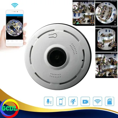 V380 UFO Mini CCTV Panoramic Wireless WiFi IP Fisheye Camera 960P HD Home Security Surveillance Camera VR MINI 360