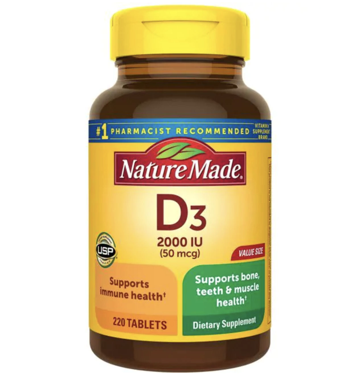 Nature Made- Vitamin D3 2000IU 220 Tablets | Lazada PH