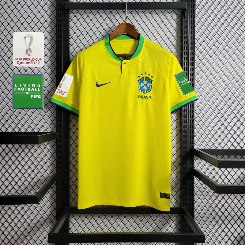 Camisas De Futebol 2022/2023 Brasil Yellow Home Shirts National Team