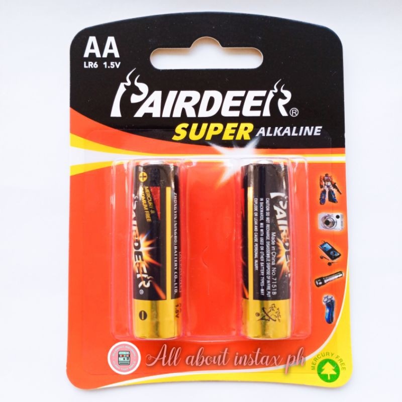 Pairdeer Super Alkaline AA batteries/ Instax batteries Lazada PH