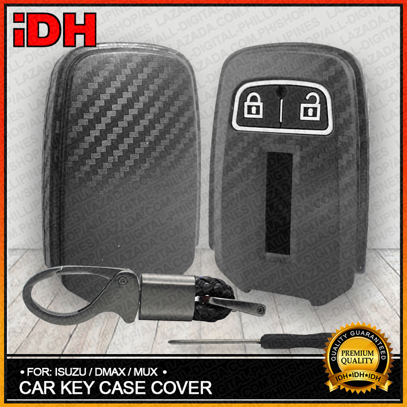 Carbon Fiber Key Fob Cover Shell Keyless Key Hard Case With