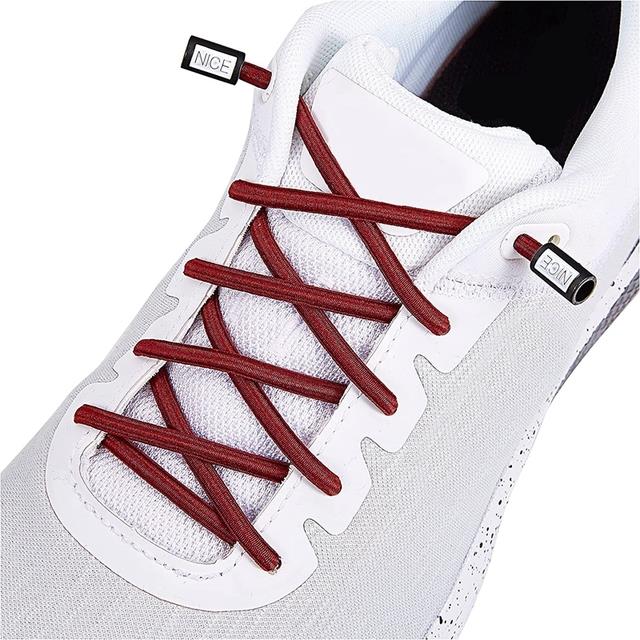 Round Elastic Shoelace Without Tying Stretch Shoelaces for Sneakers No Tie  Shoe Laces for Kids NICE Lock Tieless Lace Strings