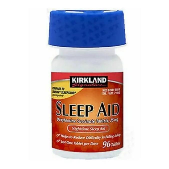 Amazon Basic Care Sleep Aid Doxylamine Succinate 25mg X 96 Tablets - Trading Inc