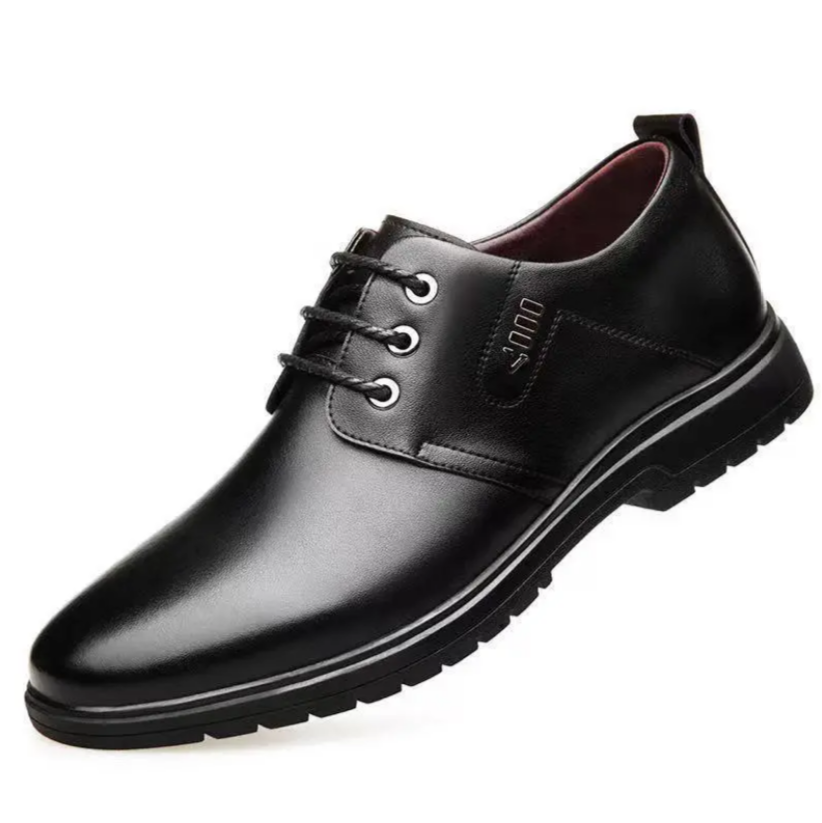 Business leather shoes for men British black laceup shoes casual