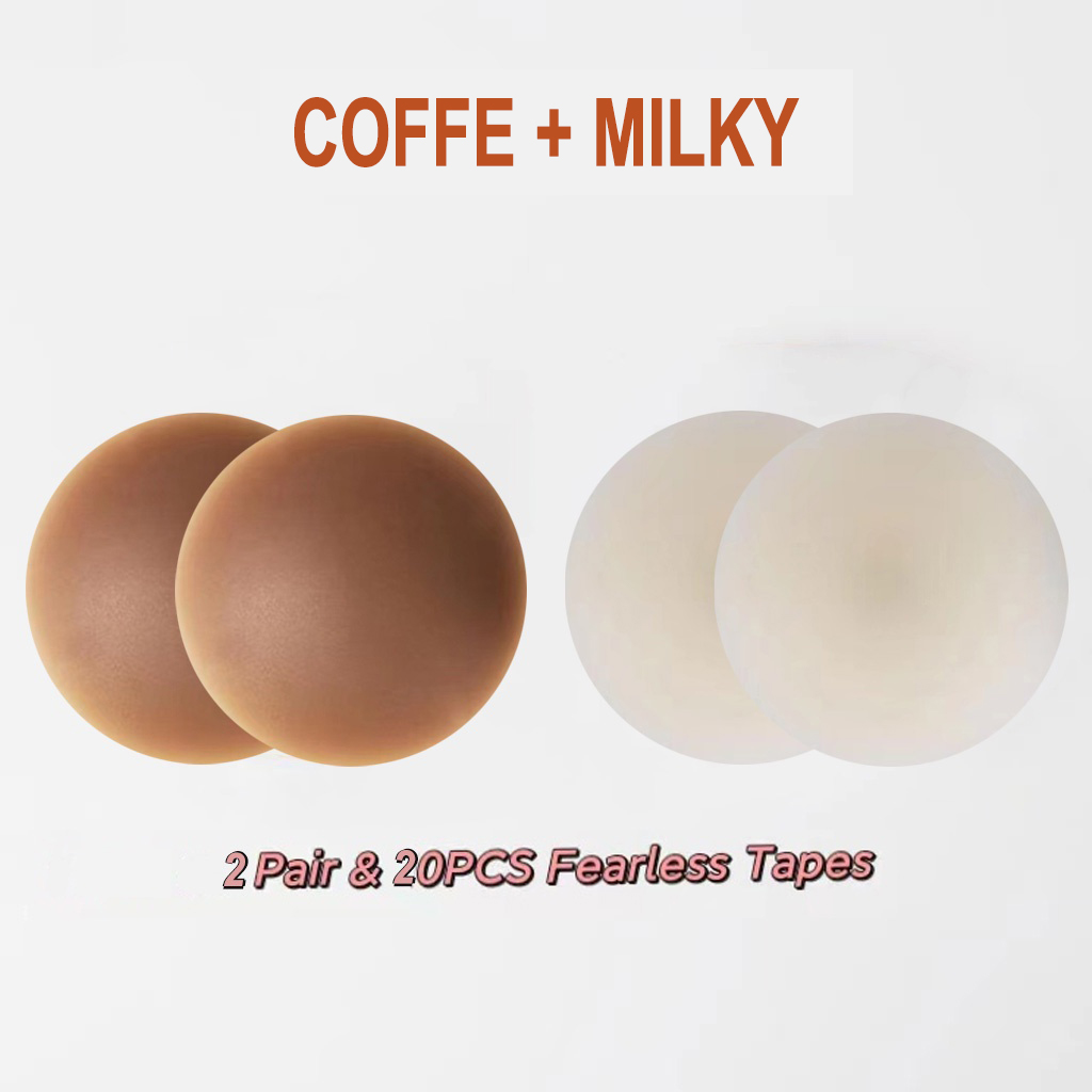1 Pair Nipple Silicon Pad waterproof nipple tape washable bra pad