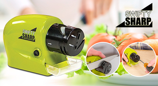 Swifty Sharp Cordless, Motorized Knife Blade Sharpener