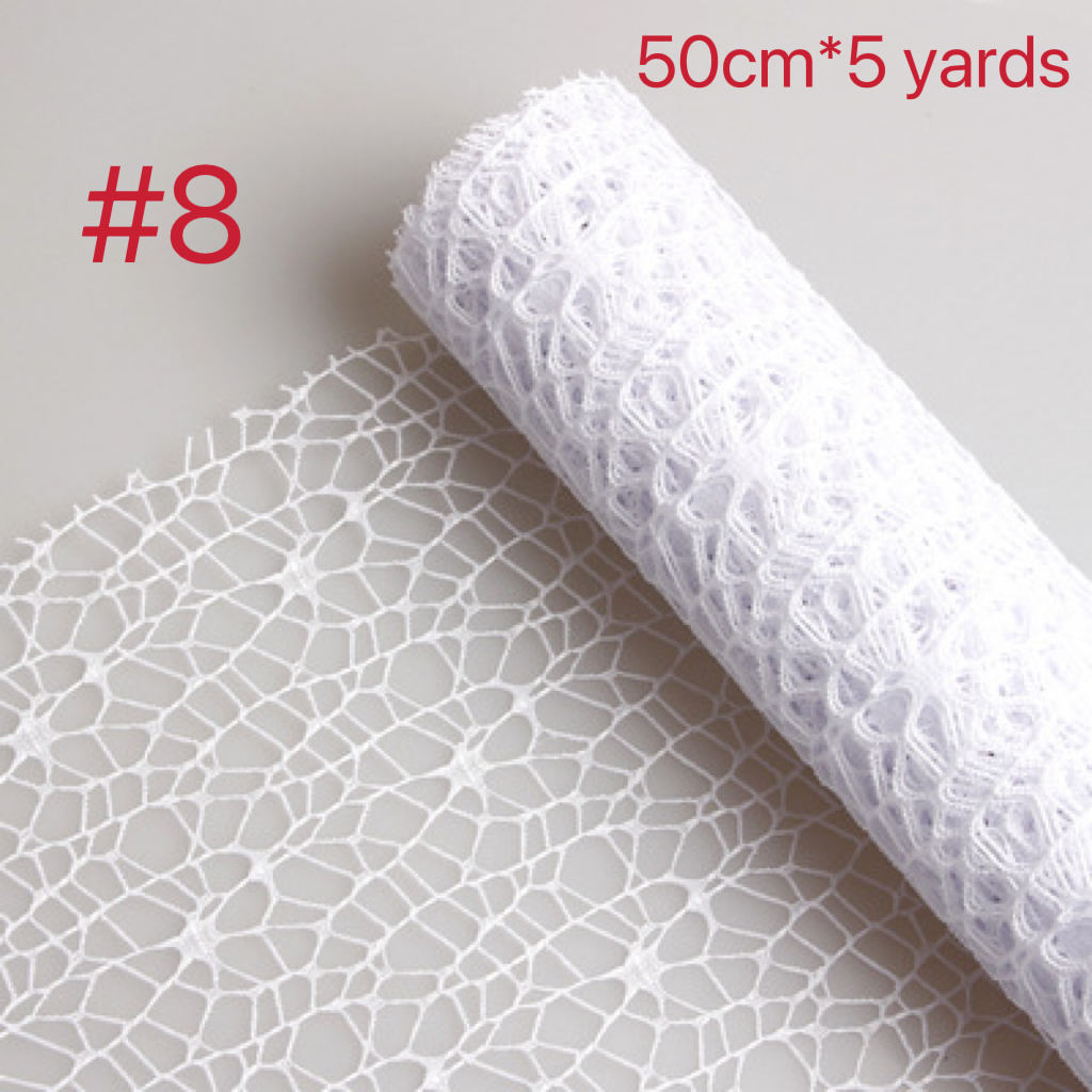 50cm*5Y Flower wrapping gauze jacquard net Korean gauze bouquet floral