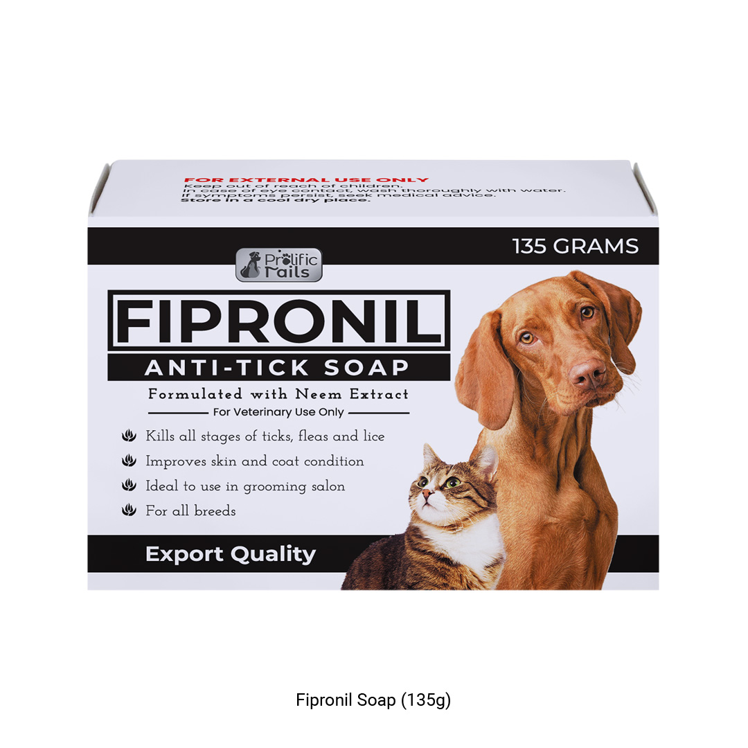 New Fipronil Antitick Soap formulated with Neem Extract 135grams for