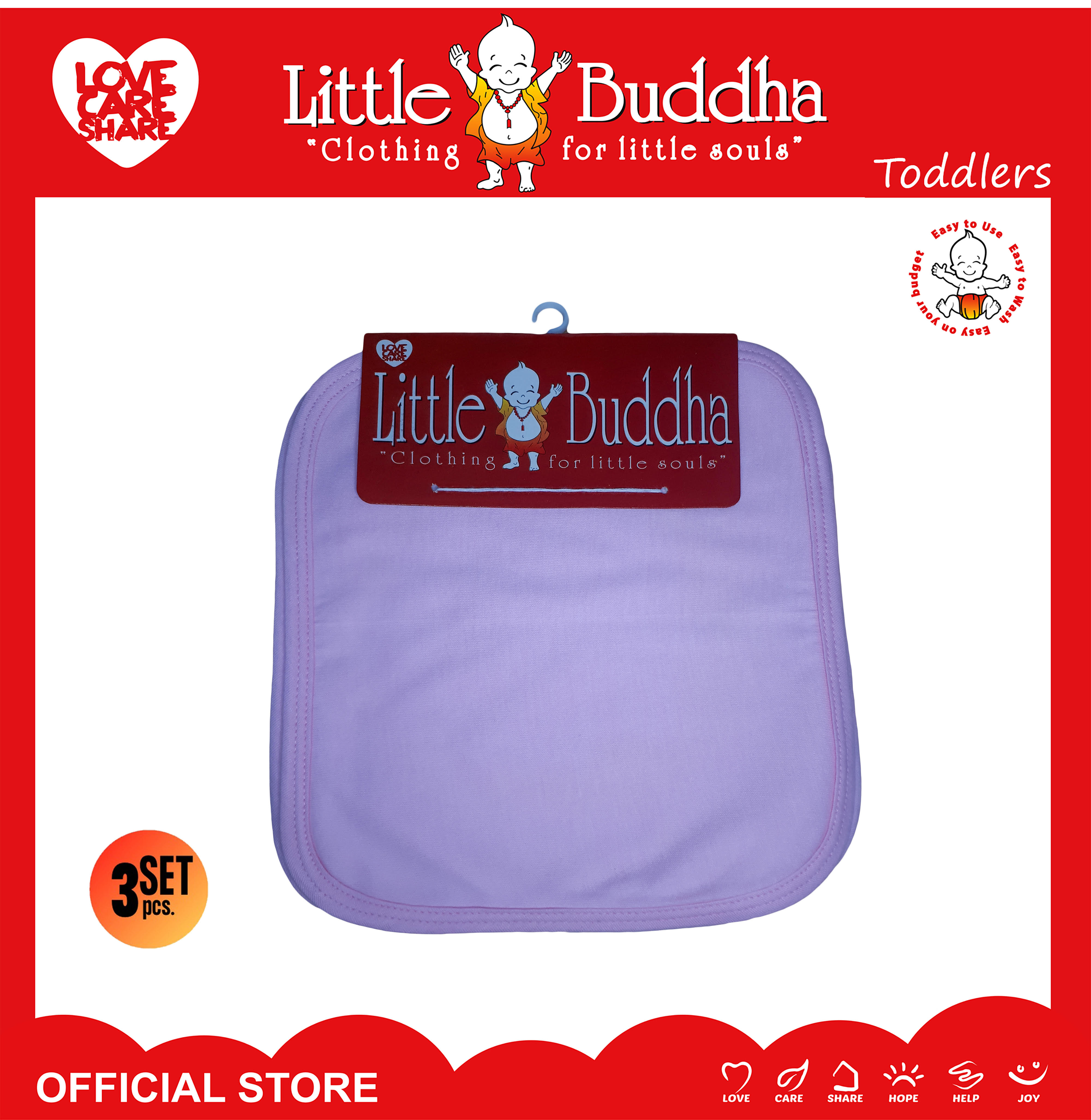 3in1 Baby Wash Cloth Colored (Little Buddha) Lazada PH