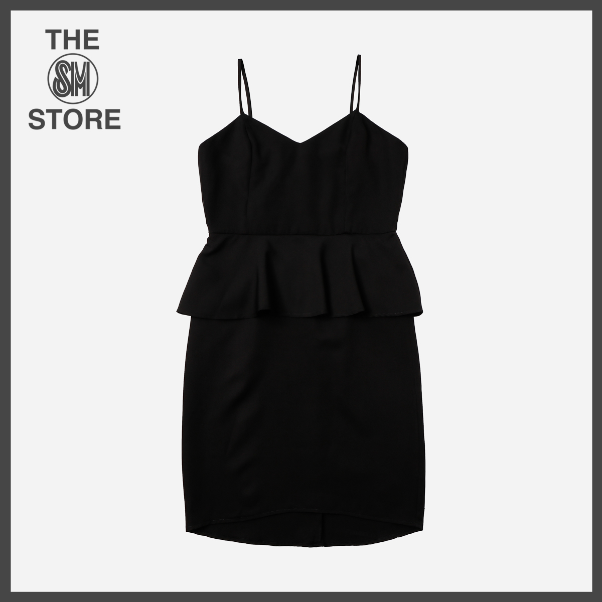 SM Woman Peplum Dress in Black | Lazada PH