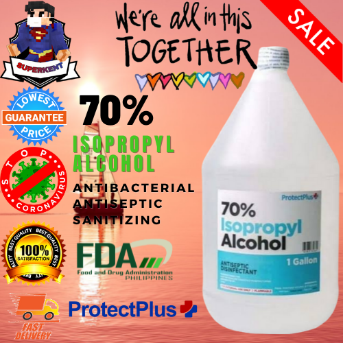 Superkent Cod Protect Plus Brand 1gal 300ml 200ml 50ml 70 Isopropyl Ethyl Alcohol 8234