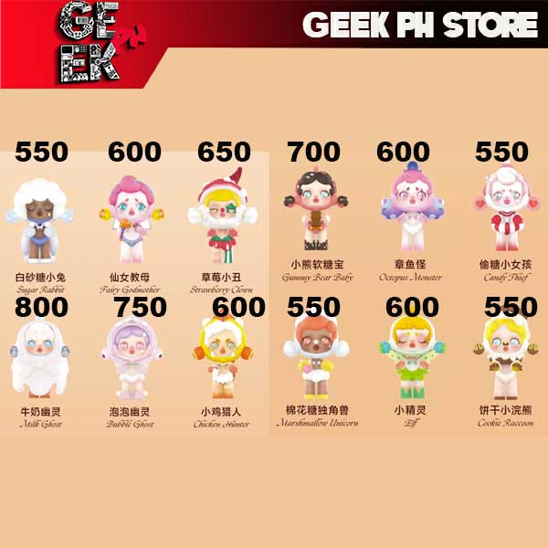 LOOSE / RANDOM Pop Mart Skullpanda Candy Monster Town sold by Geek  