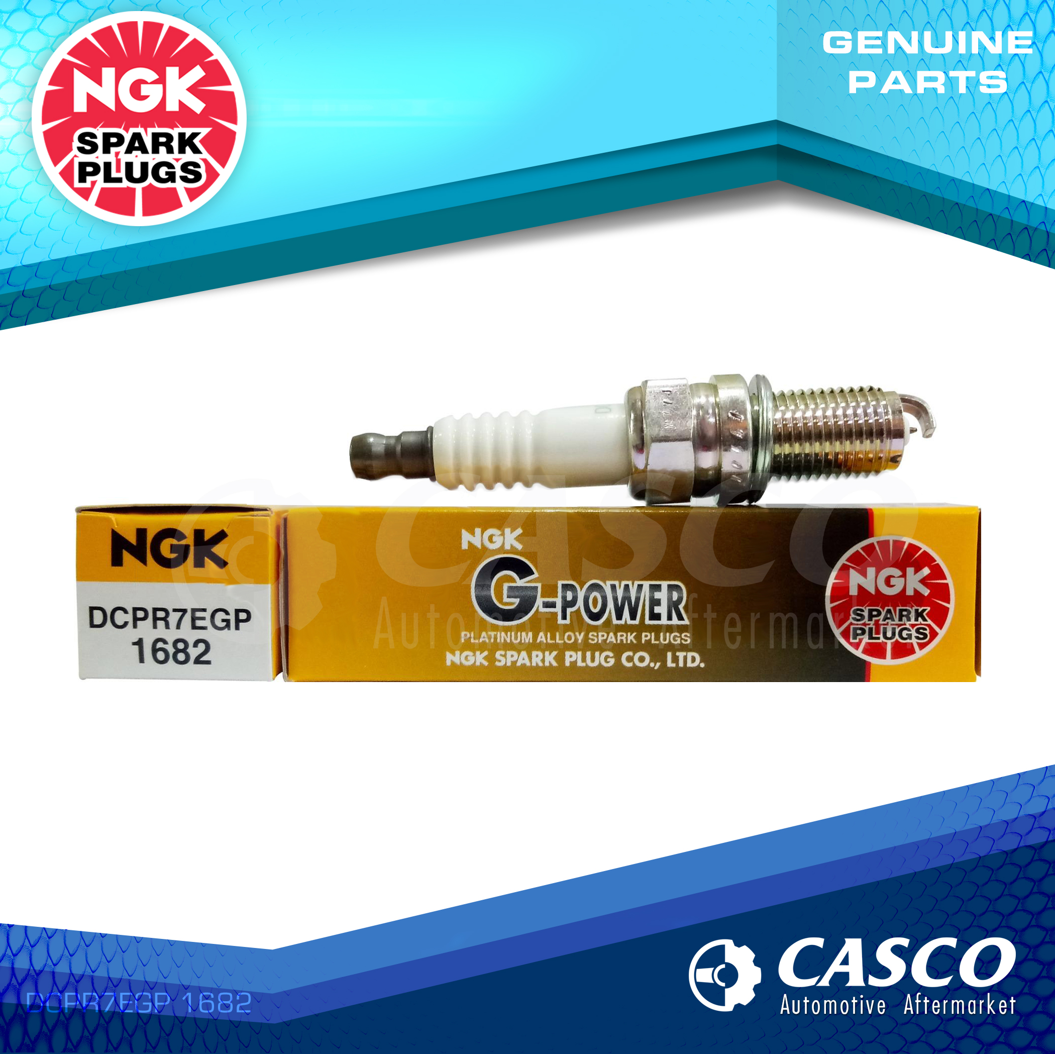 NGK DCPR7EGP GPower Platinum (3 pc) Spark Plugs For Suzuki Alto, Carry
