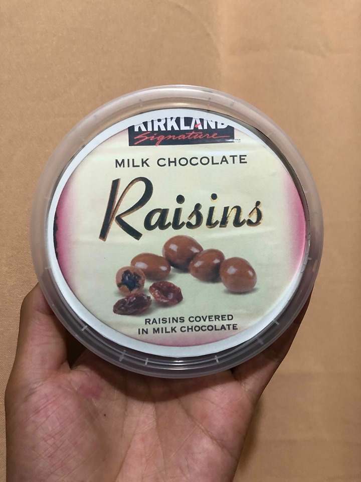 Kirkland Signature Milk Chocolate Raisins, 90g Lazada PH