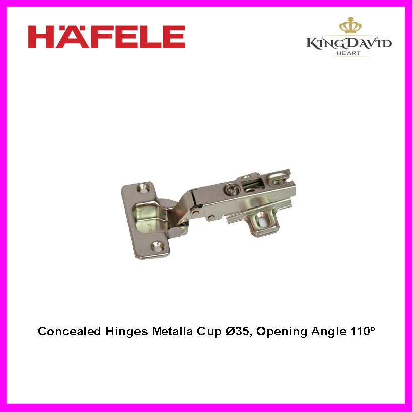 Hafele Concealed Hinges Metalla Cup Ø35, Opening Angle 110º | Lazada PH