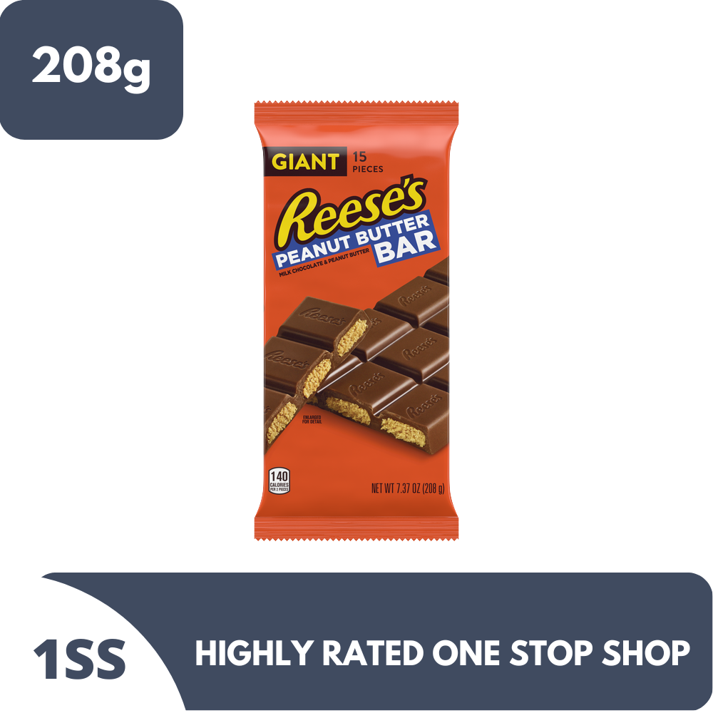 Reese's Giant Peanut Butter Bar 208g | Lazada PH