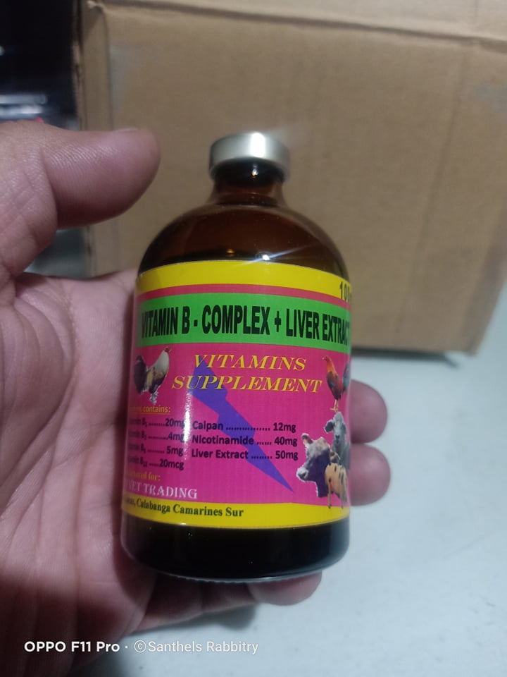 VITAMIN B COMPLEX + LIVER EXTRACT FOR POULTRY DOGS CATS SWINE RABBITS