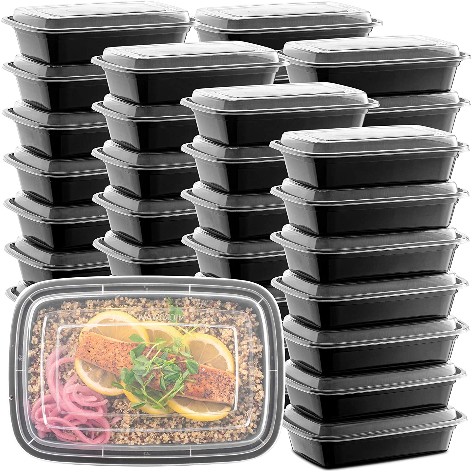 Plastic container with on sale lid for food