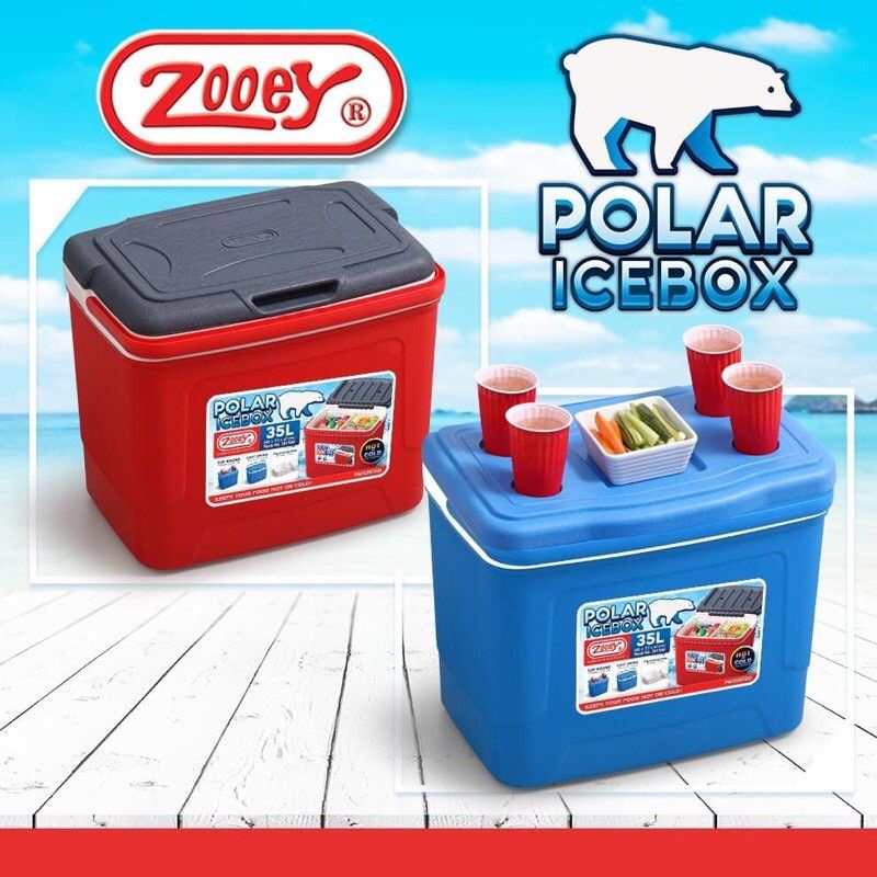 【READY STOCK】 ☚Zooey Ice Box Ice Cooler 35 Liters or 52 Liters Lazada PH