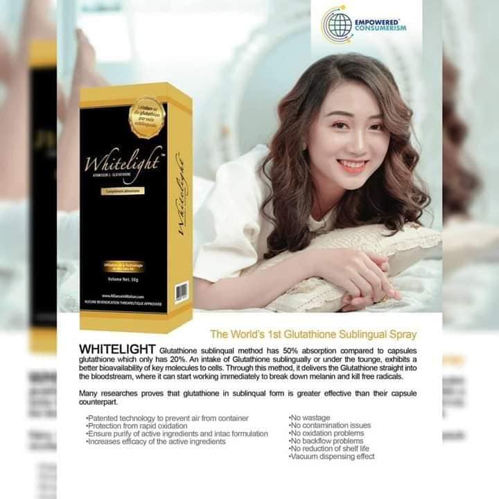 Whitelight L-Gluthathione Spray Aim Global Glutathione Sublingual Spray  Antioxidant Vitamin C Supplement Natural Compound Skin Whitening White  Light Sublingual Absorption - Lazada